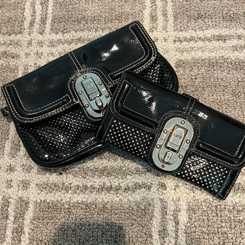 Rafe Y2K style matching wristlet & wallet 🖤